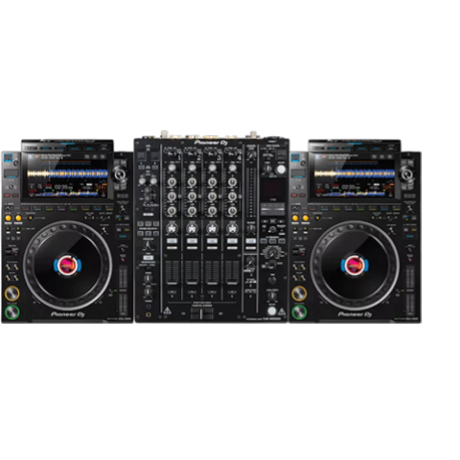 Set DJ: 2 × Pioneer CDJ-3000 + mixer DJM-900NXS2